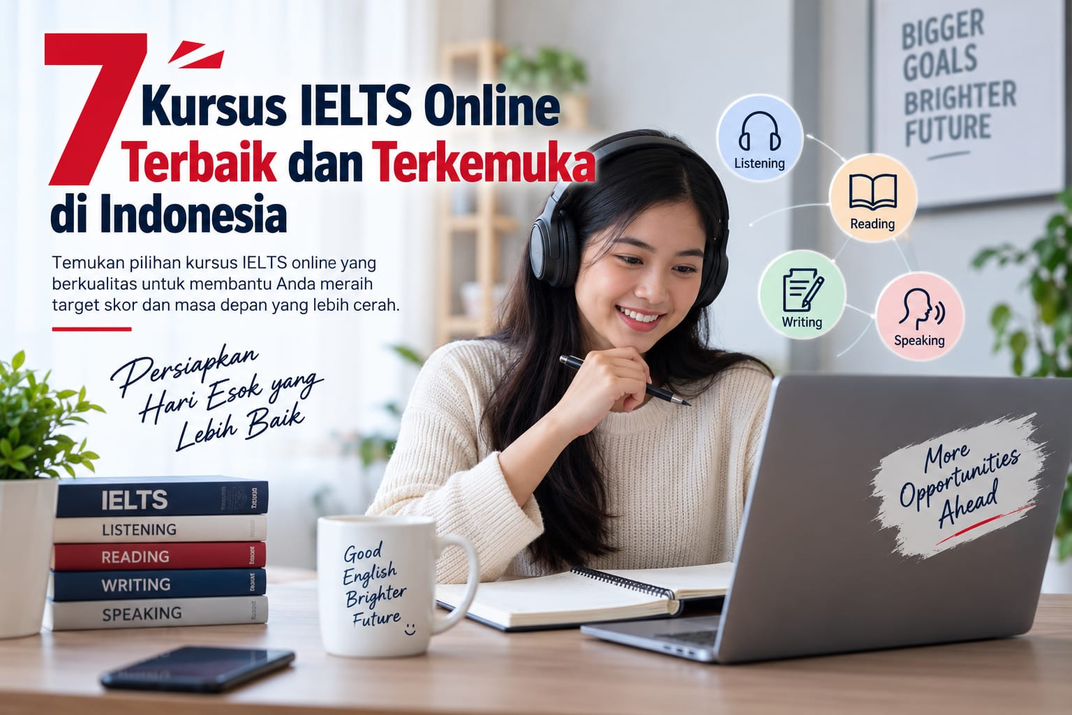 Kursus IELTS online terbaik dan terkemuka di Indonesia